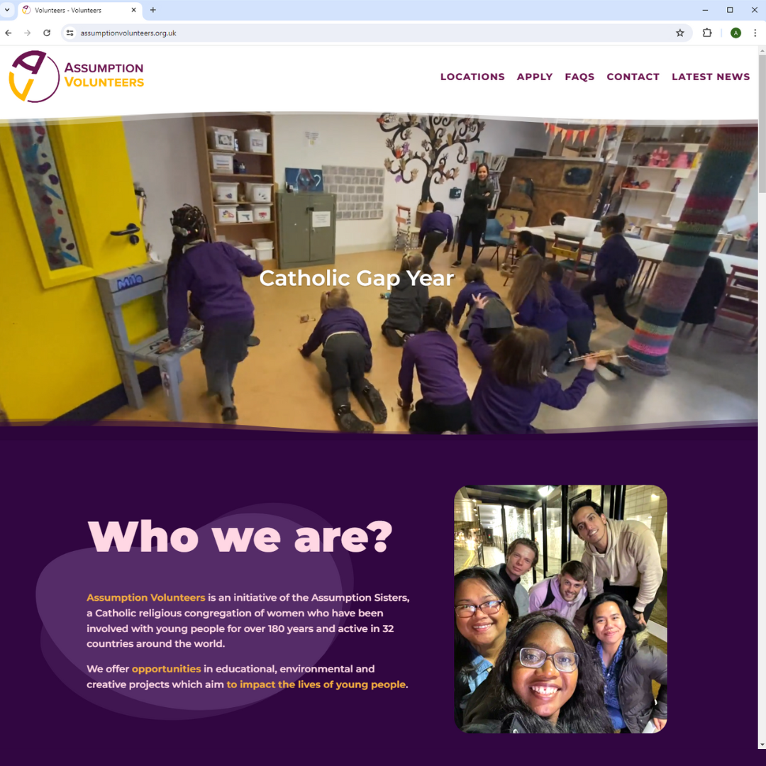 NEW Assumption Volunteers Website