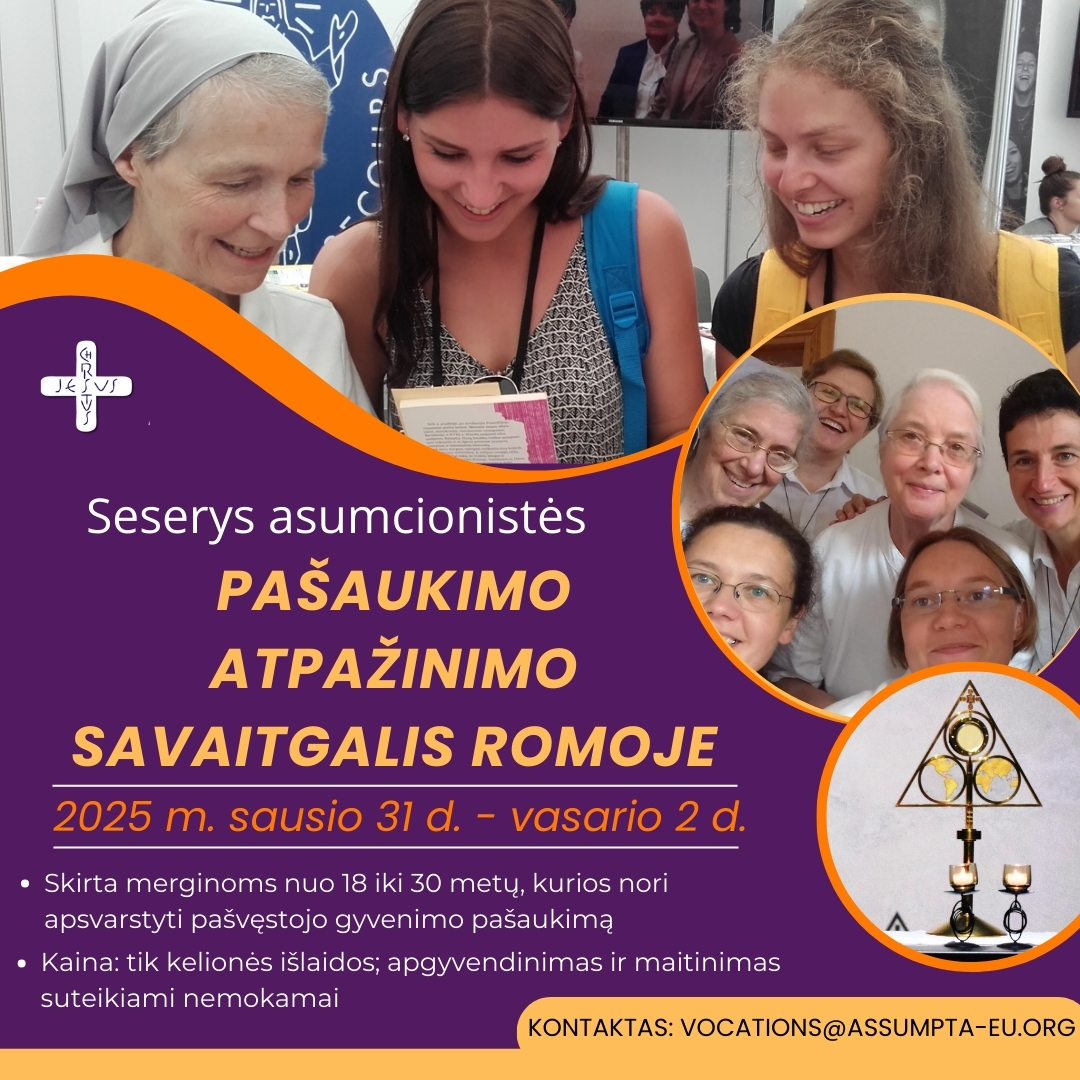 Pašaukimo atpažinimo savaitgalis Romoje