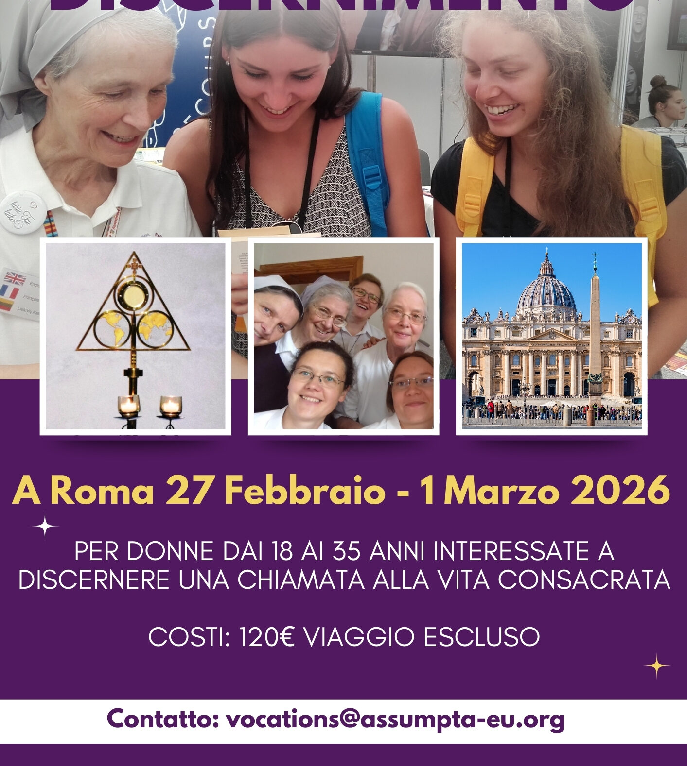 Weekend di discernimento religioso